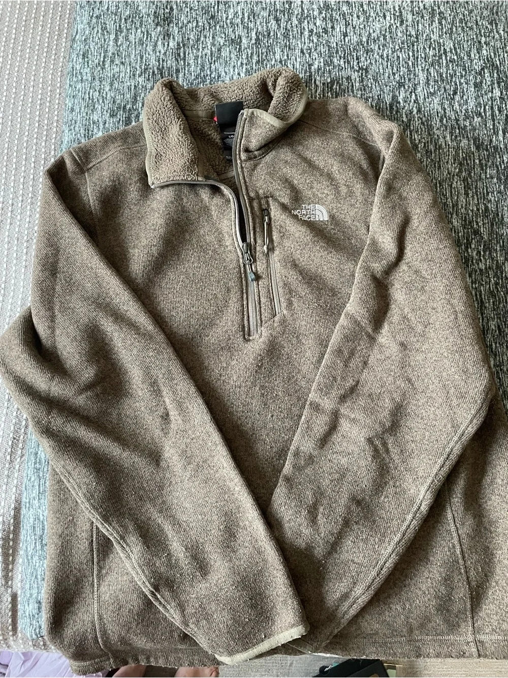 The North Face Men’s Brown Full-Zip Fleece Pullover